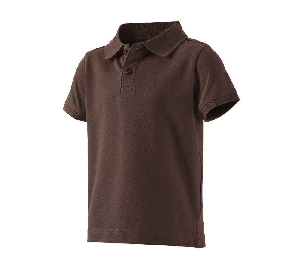 Tričká, pulóvre a košele: Polo tričko e.s. cotton stretch, detské + gaštanová