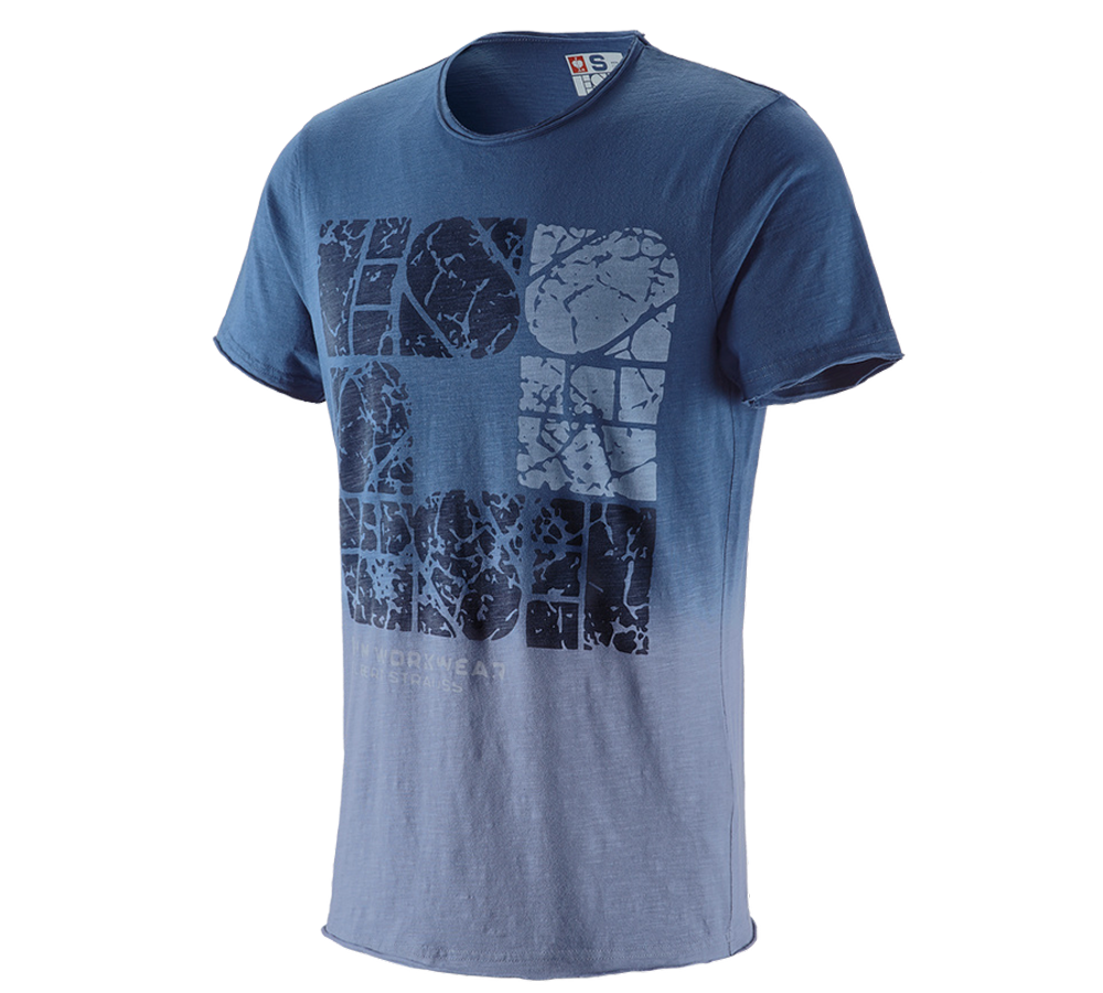 Tričká, pulóvre a košele: Tričko e.s. denim workwear + starožitná modrá vintage