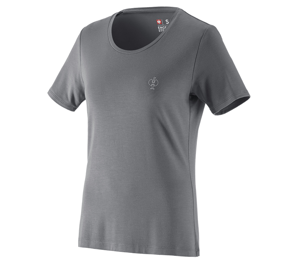 Tričká, pulóvre a košele: Tričko modal e.s. ventura vintage, dámske + čadičovo sivá