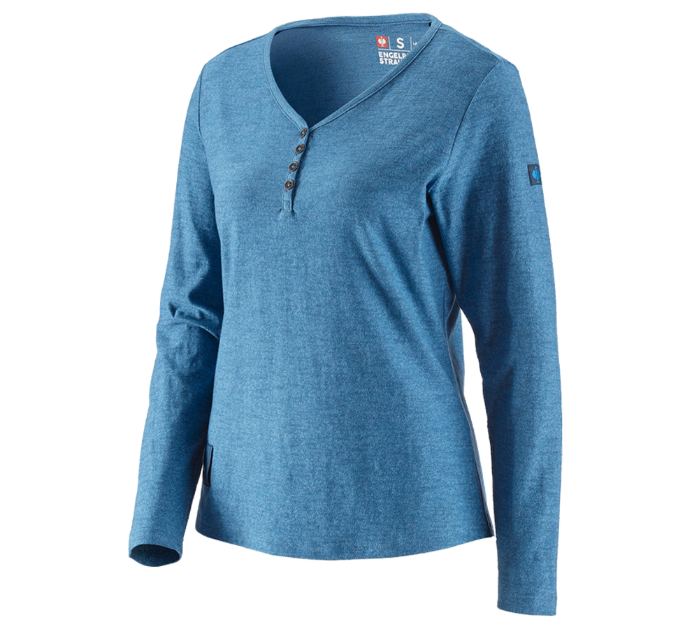 Tričká, pulóvre a košele: Tričko s dlhým rukávom e.s.vintage, dámske + arktická modrá melanž