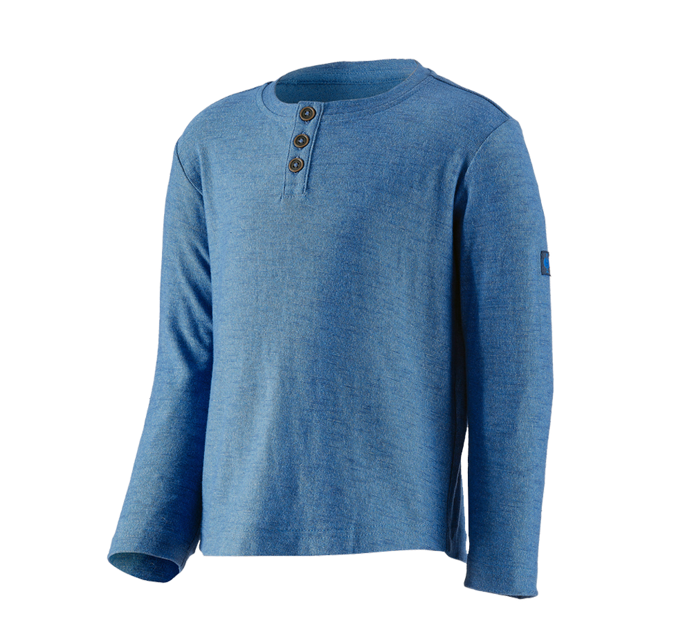 Témy: Tričko s dlhým rukávom e.s.vintage, detské + arktická modrá melanž