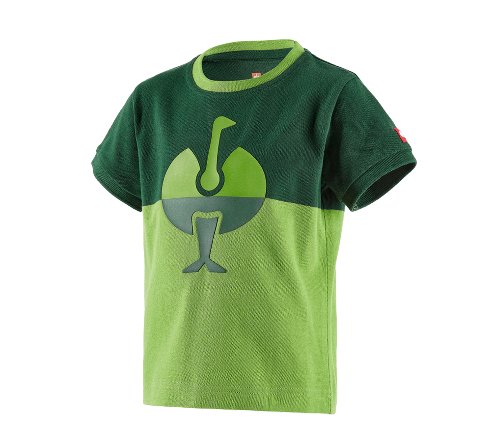 Témy: Piqué tričko e.s. colourblock, detské + zelená/morská zelená