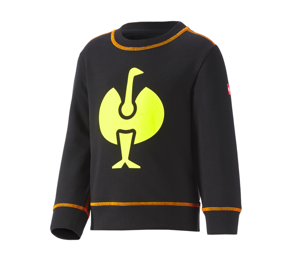 Tričká, pulóvre a košele: Mikina e.s.motion 2020, detská + čierna/výstražná žltá/výstražná oranžová