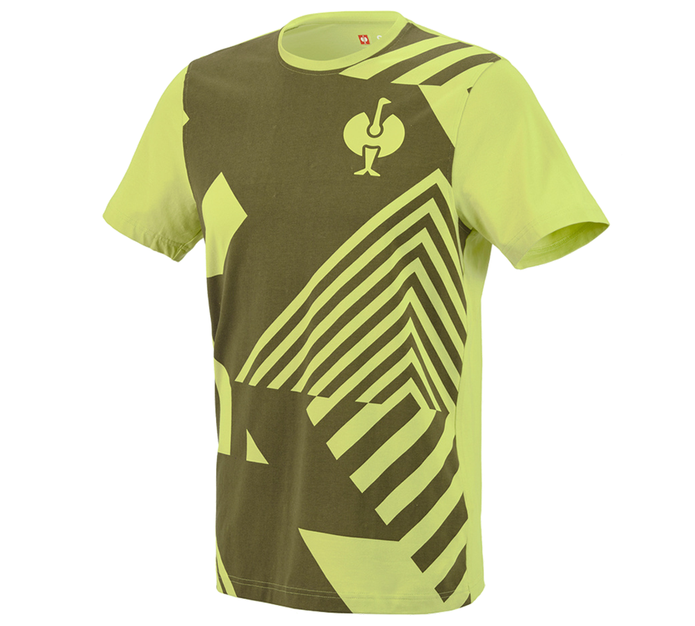 Tričká, pulóvre a košele: Tričko e.s.trail graphic + borievkovo zelená/limetkovo zelená