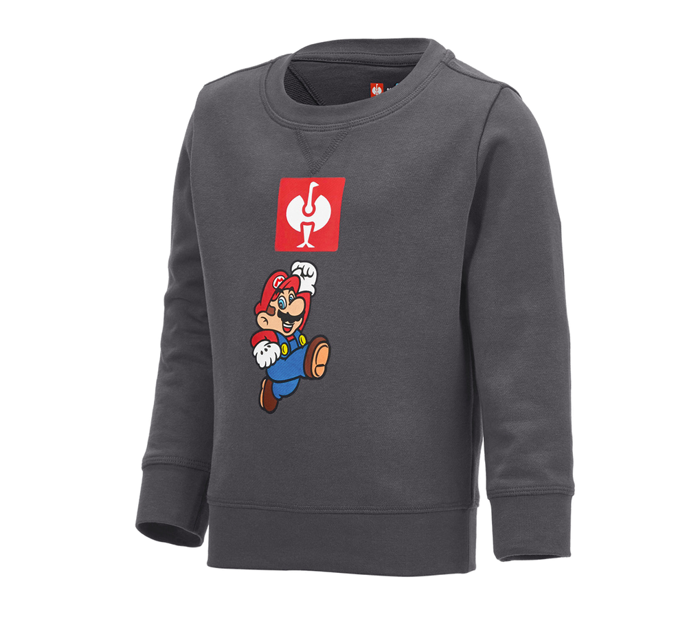 Tričká, pulóvre a košele: Super Mario mikina, detská + antracitová
