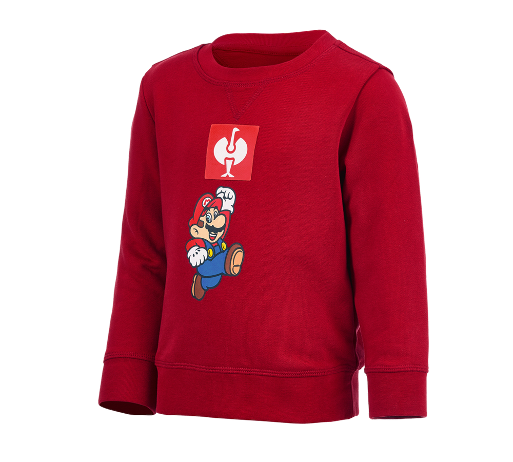 Tričká, pulóvre a košele: Super Mario mikina, detská + ohnivá červená