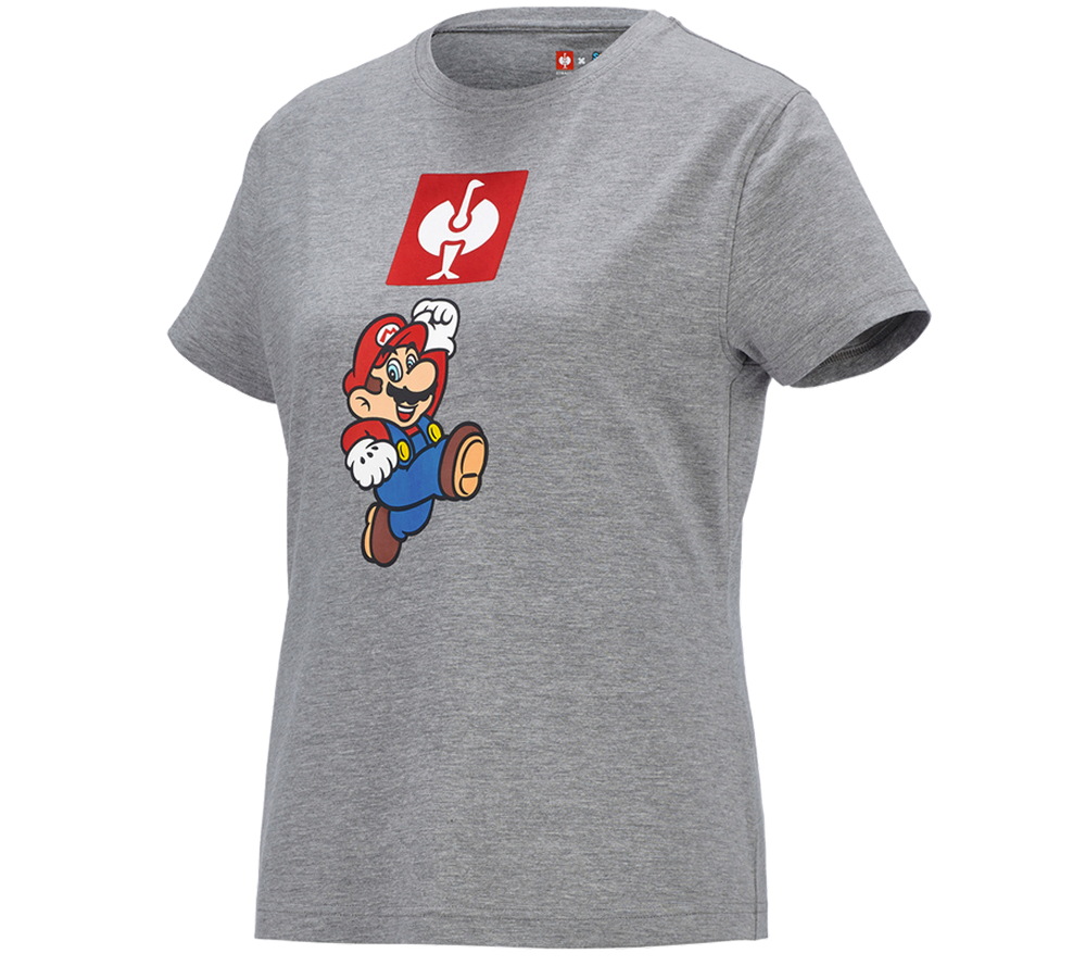 Tričká, pulóvre a košele: Super Mario Tričko, dámske + sivá melírovaná