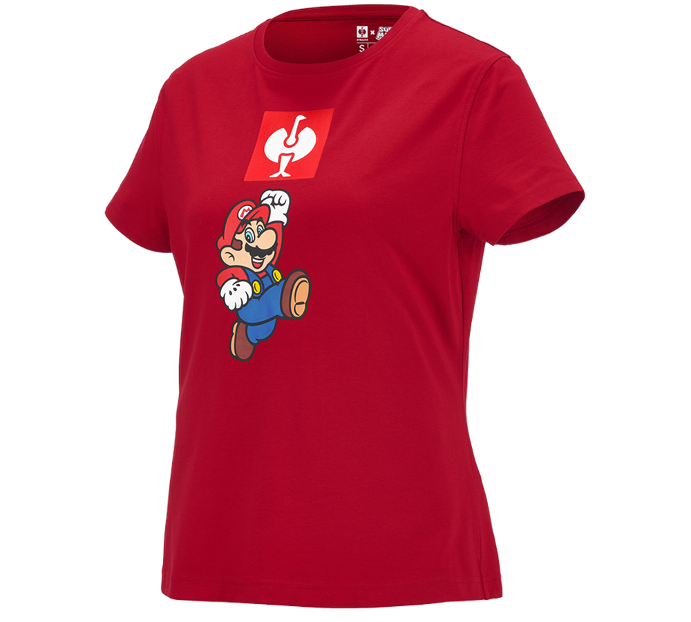 Tričká, pulóvre a košele: Super Mario Tričko, dámske + ohnivá červená