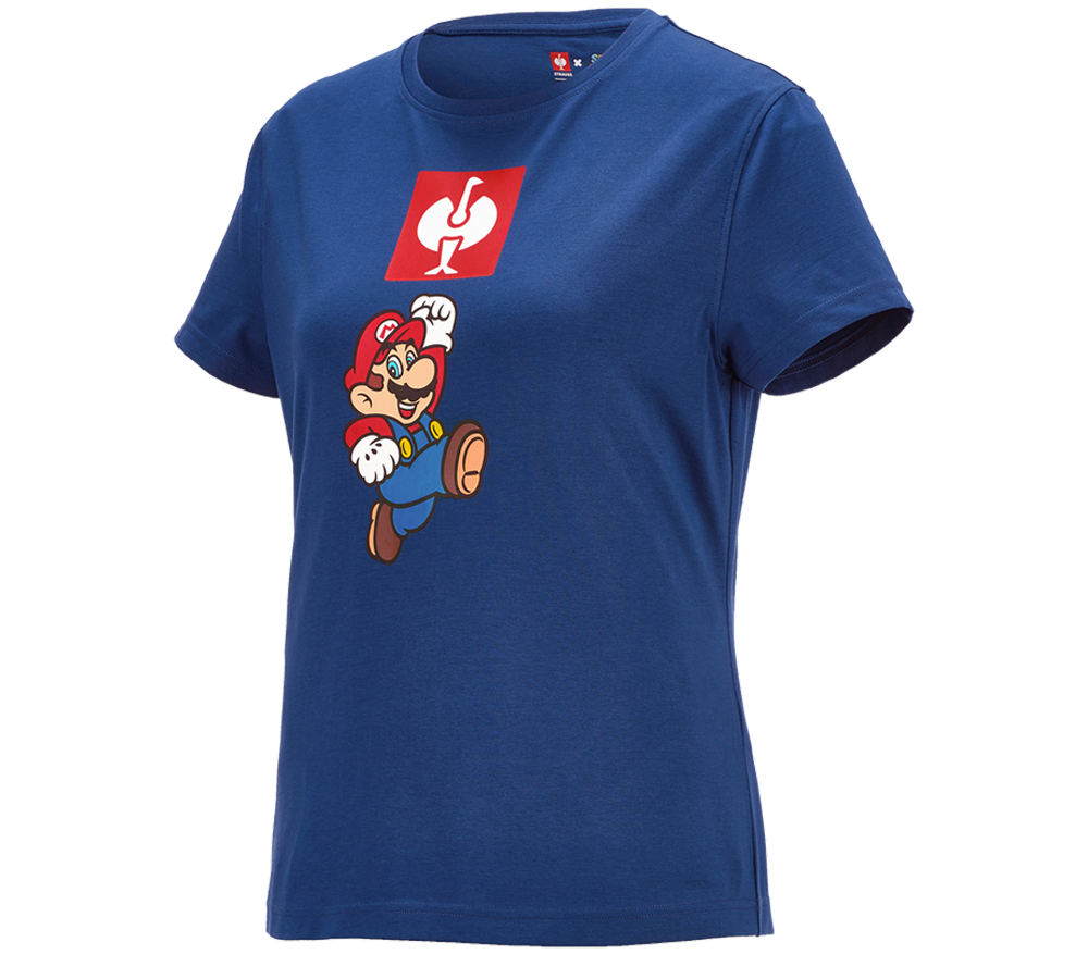 Tričká, pulóvre a košele: Super Mario Tričko, dámske + alkalická modrá