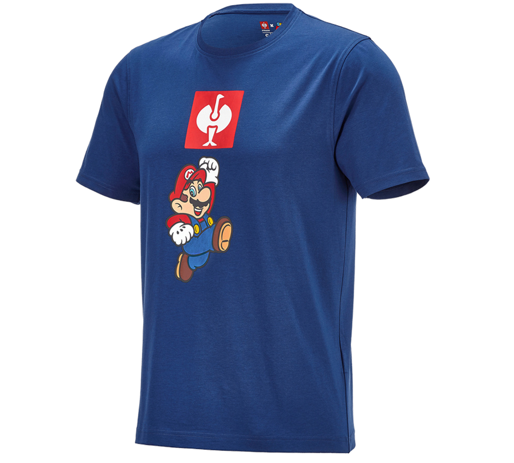 Tričká, pulóvre a košele: Super Mario tričko, pánske + alkalická modrá