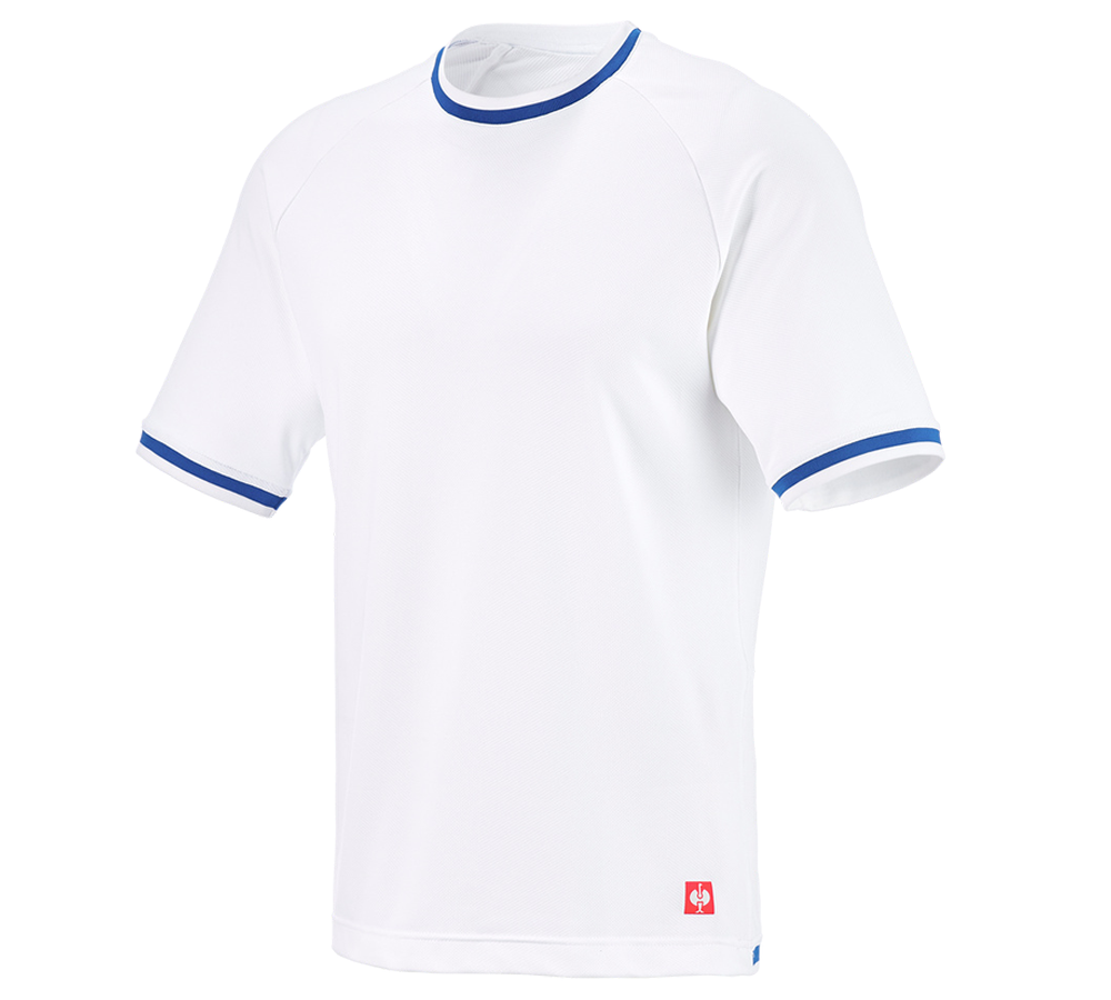 Odevy: Funkčné tričko e.s.ambition + biela/enciánová modrá