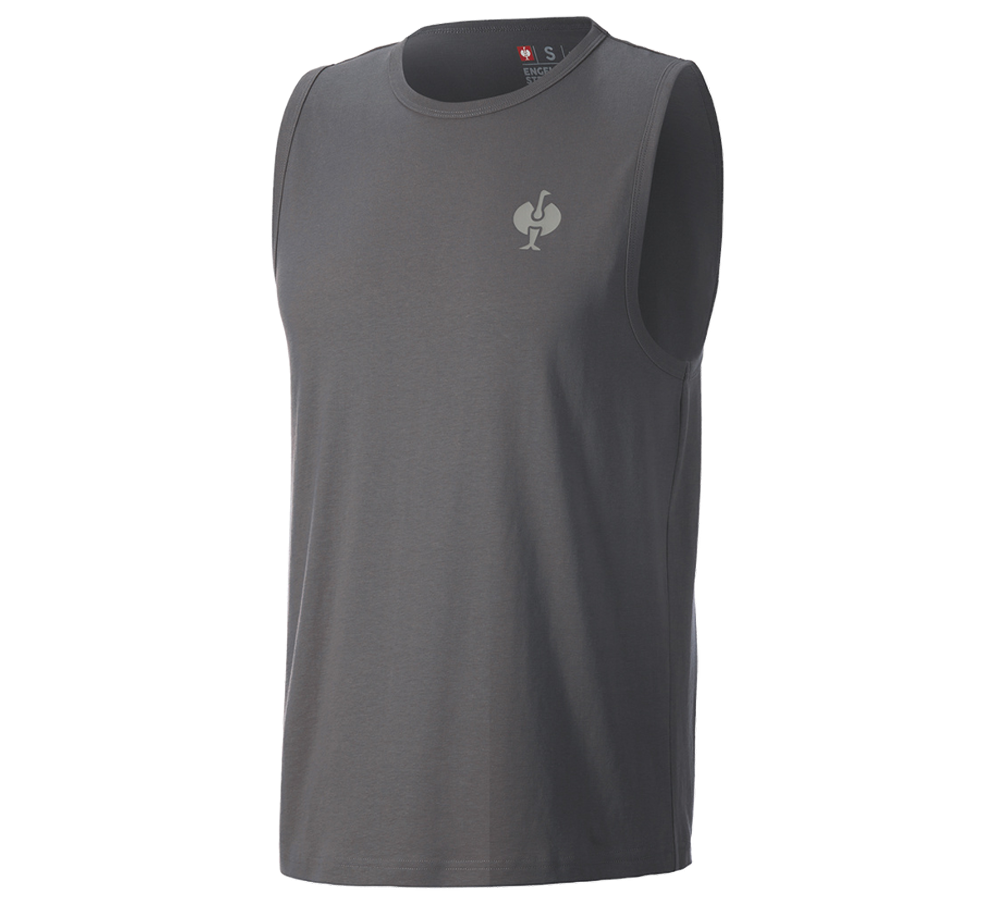 Odevy: Atletické tričko e.s.iconic + karbónová sivá