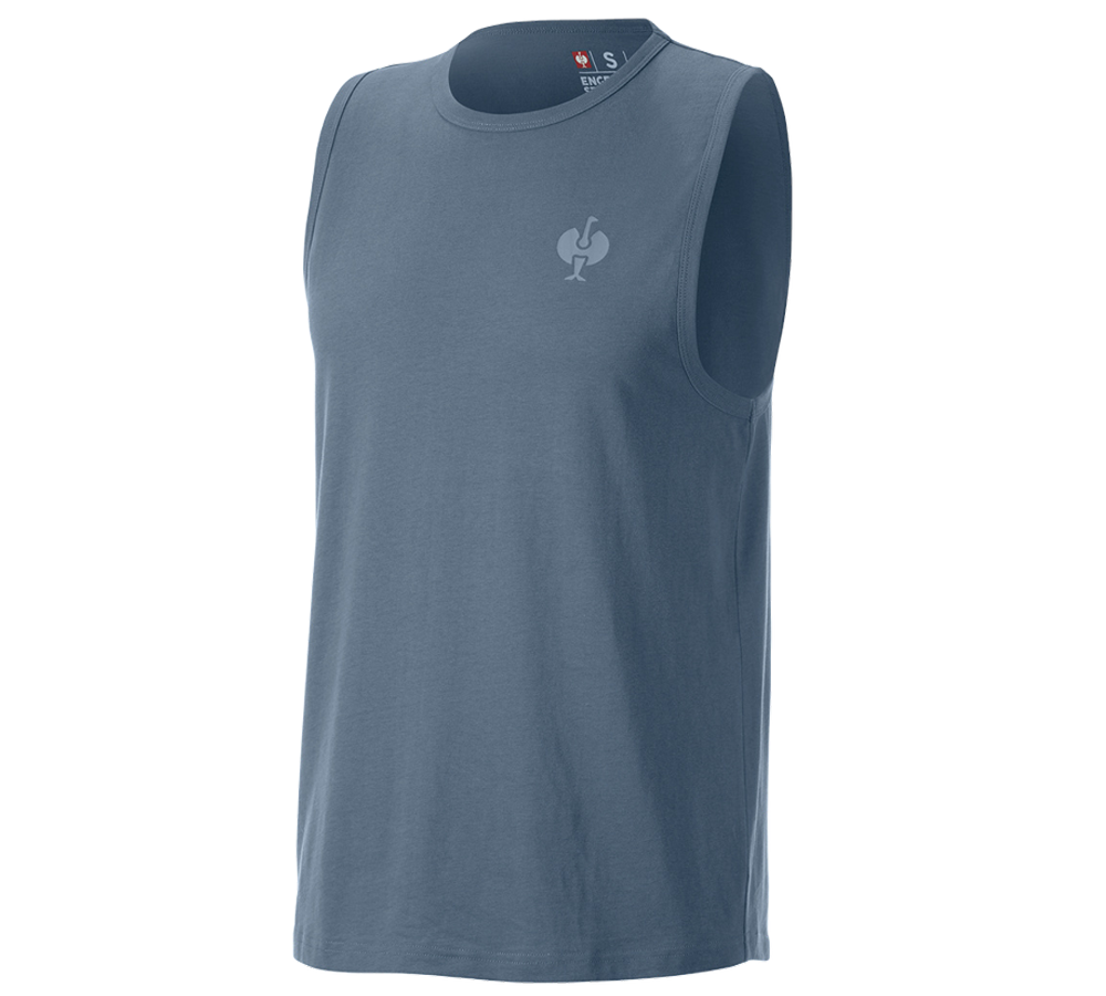 Odevy: Atletické tričko e.s.iconic + oxidová modrá