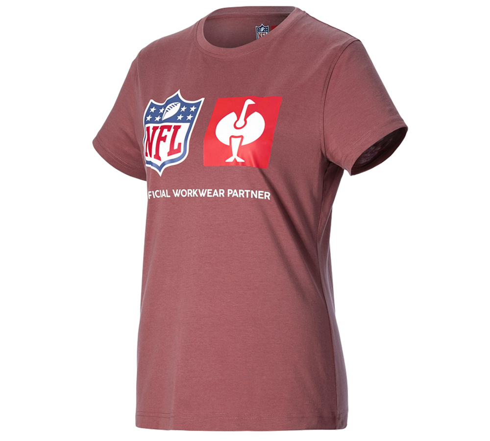 Spolupráce: NFL T-Shirt cotton, ladies + oxidová červená