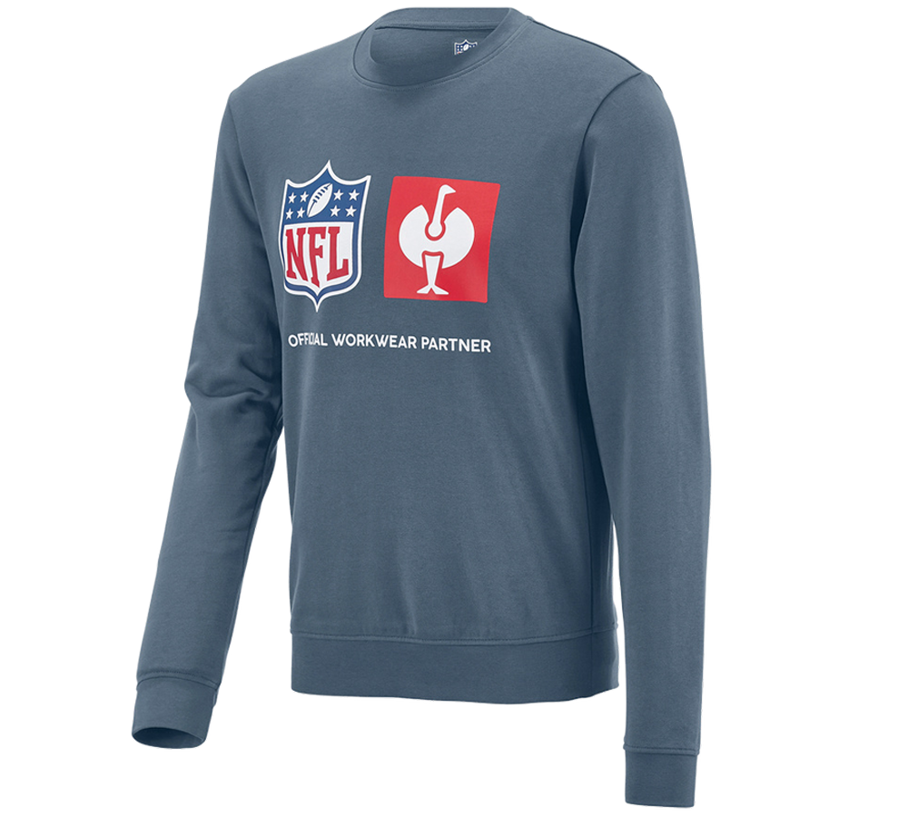 Odevy: NFL Sweatshirt cotton + oxidová modrá