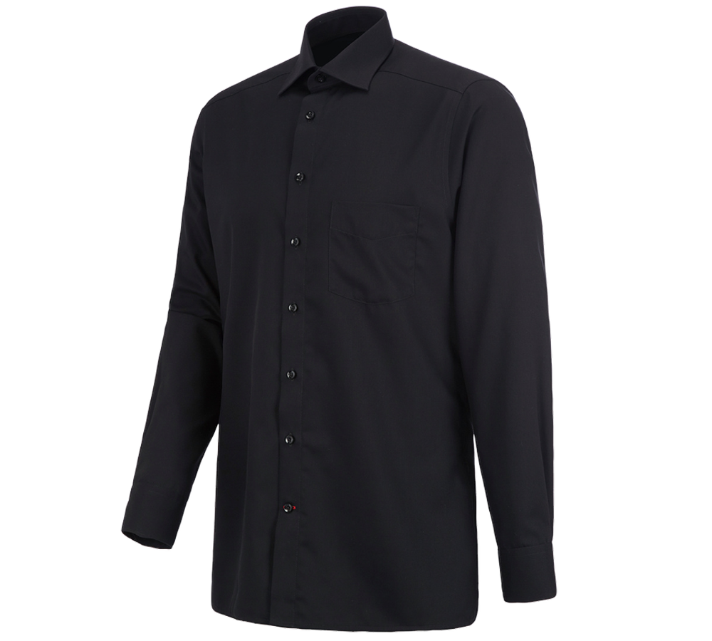 Témy: Obchodná košeľa e.s.comfort, dlhý rukáv + čierna