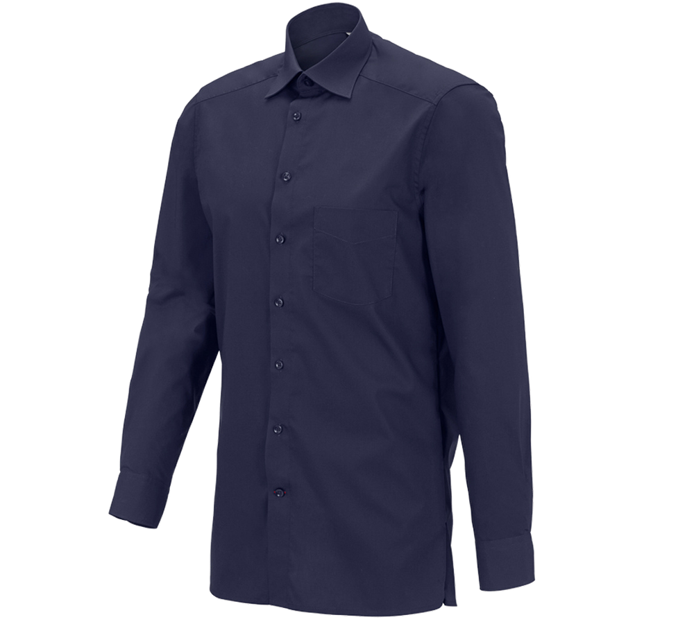 Tričká, pulóvre a košele: Servisná košeľa e.s. s dlhým rukávom + tmavomodrá