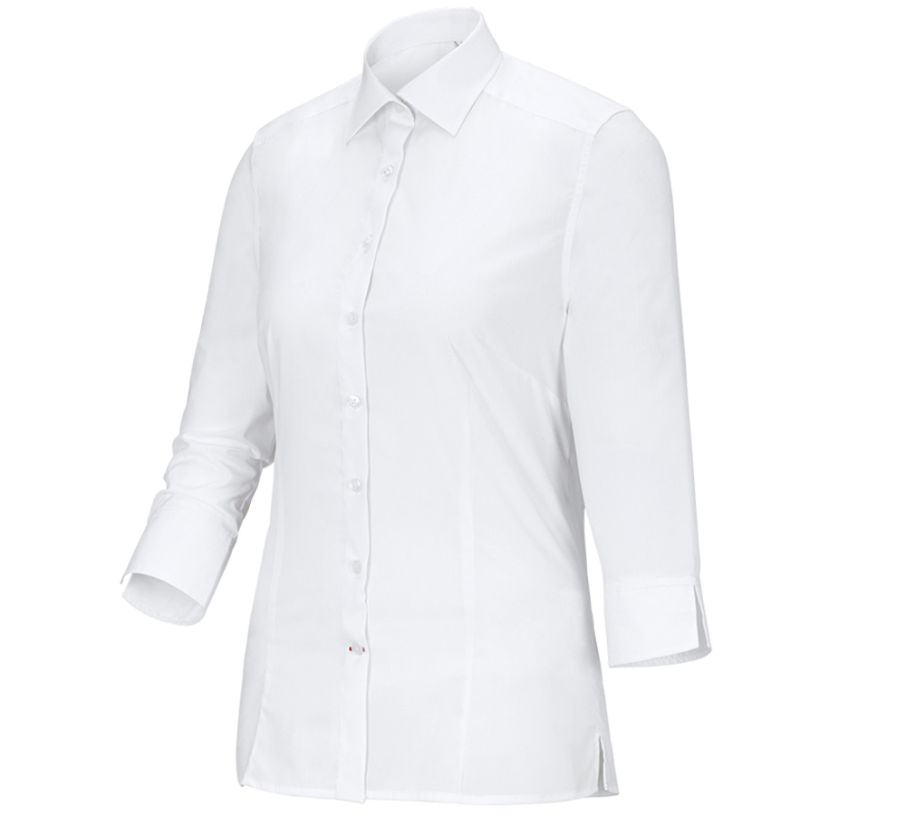 Tričká, pulóvre a košele: Obchodná blúza e.s.comfort, 3/4 rukáv + biela