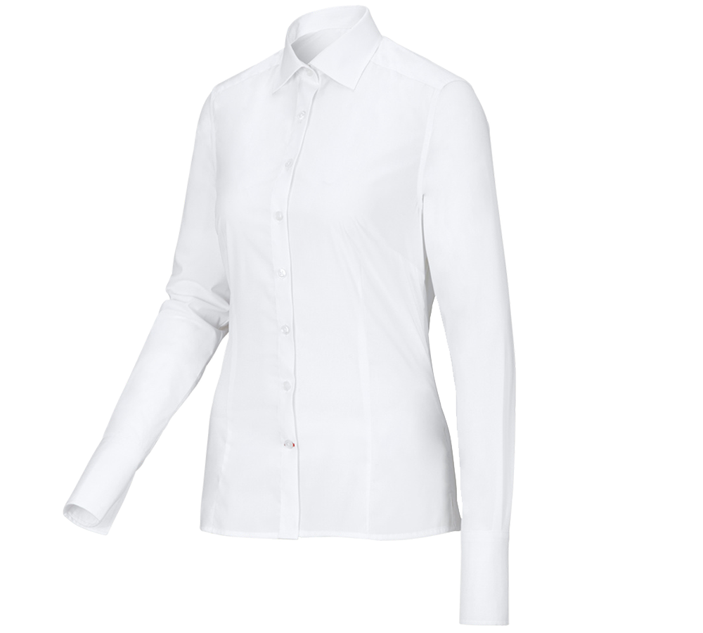 Tričká, pulóvre a košele: Obchodná blúza e.s.comfort, dlhý rukáv + biela