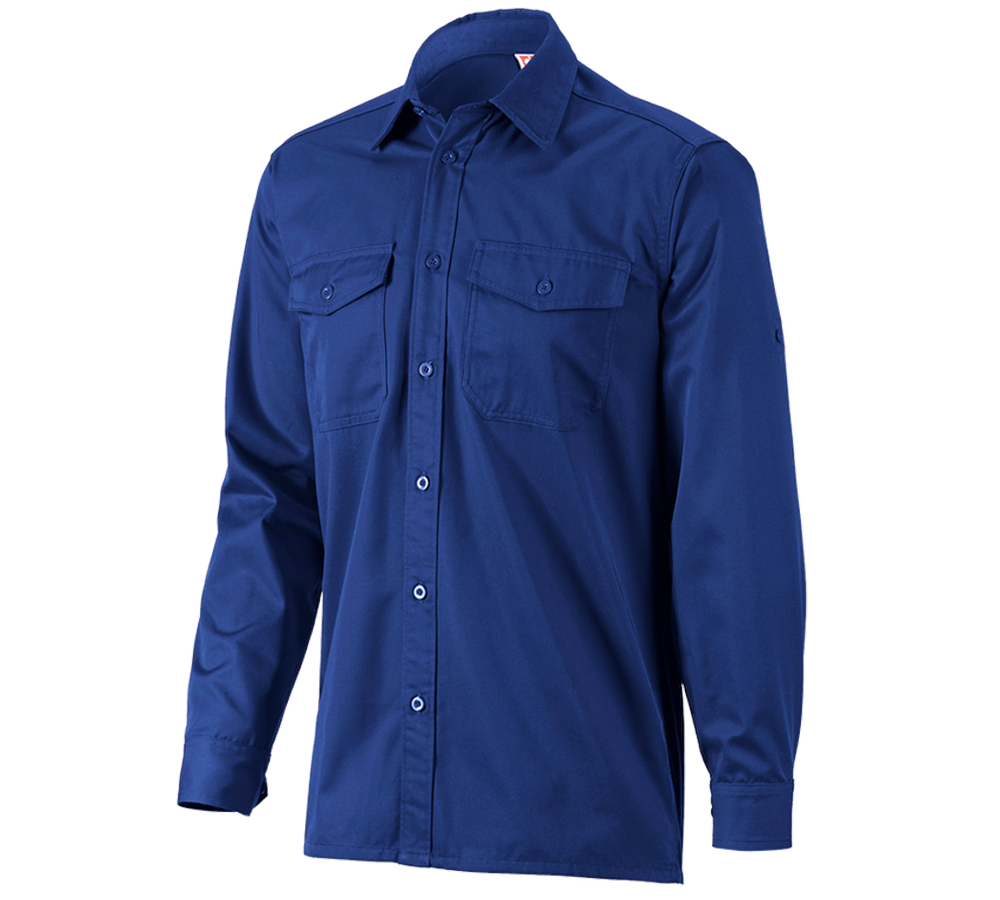 Tričká, pulóvre a košele: Pracovná košeľa e.s.classic, dlhý rukáv + nevadzovo modrá