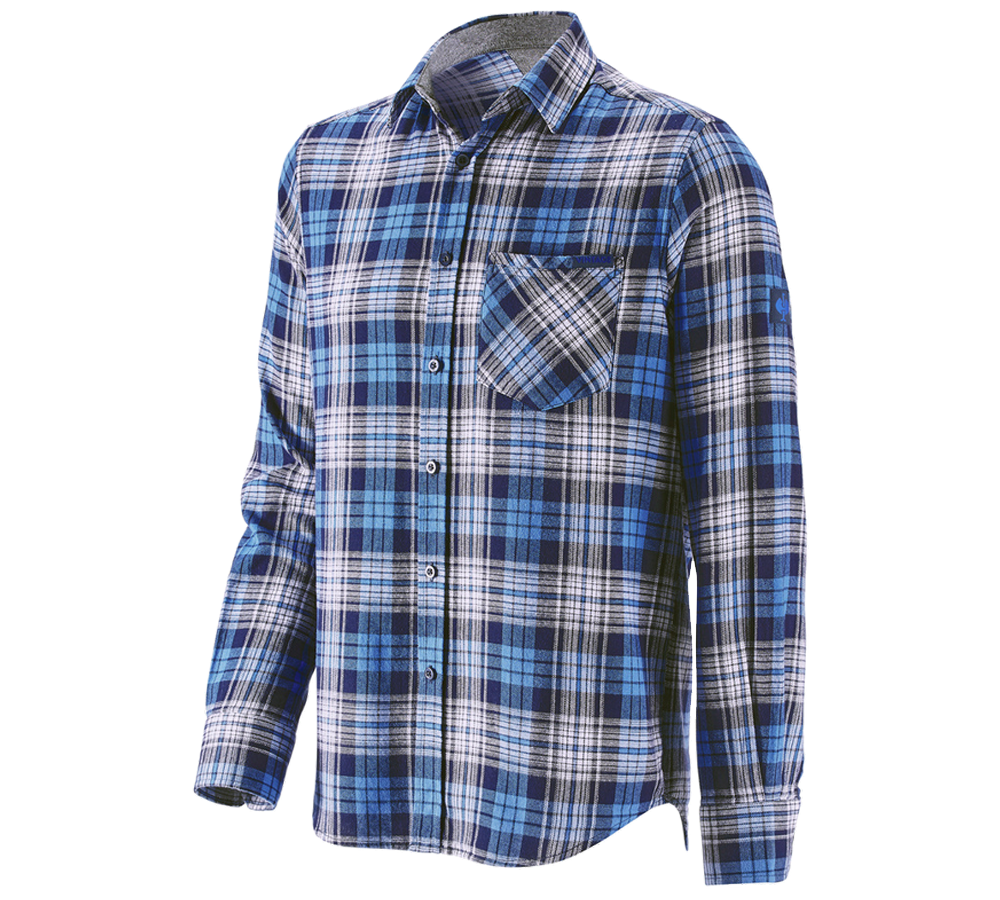 Tričká, pulóvre a košele: Károvaná košeľa e.s.vintage + arktická modrá károvaná