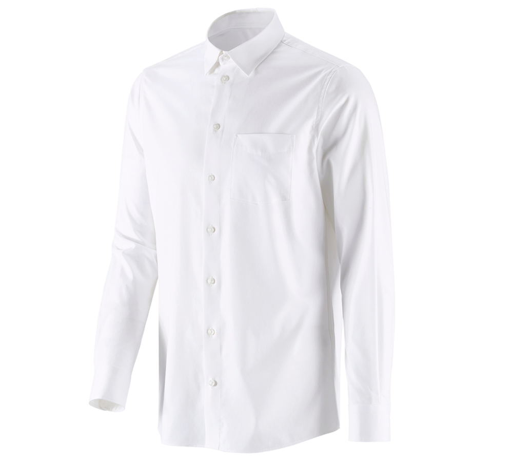 Témy: Obchodná košeľa e.s. cotton stretch, regular fit + biela
