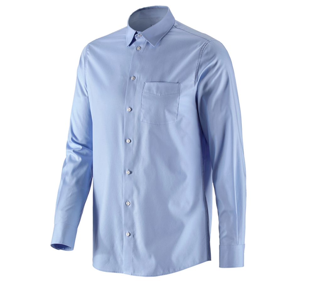 Tričká, pulóvre a košele: Obchodná košeľa e.s. cotton stretch, regular fit + mrazivá modrá