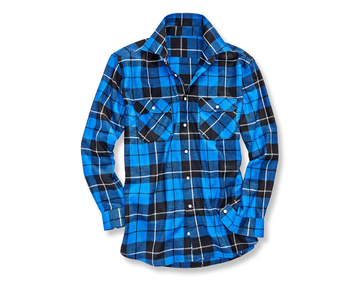 Tričká, pulóvre a košele: Bavlnená košeľa Hannover, normálna dĺžka + nevadzovo modrá/čierna/biela