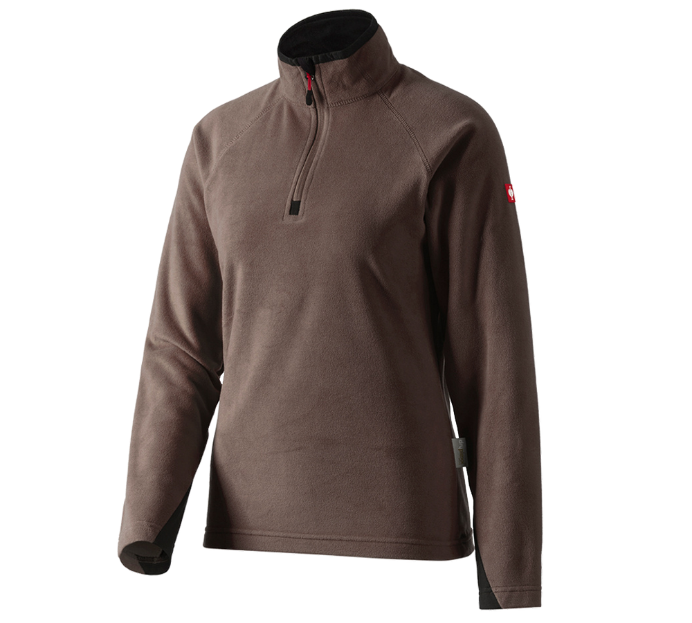 Tričká, pulóvre a košele: Dámsky mikroflísový sveter dryplexx® micro + gaštanová