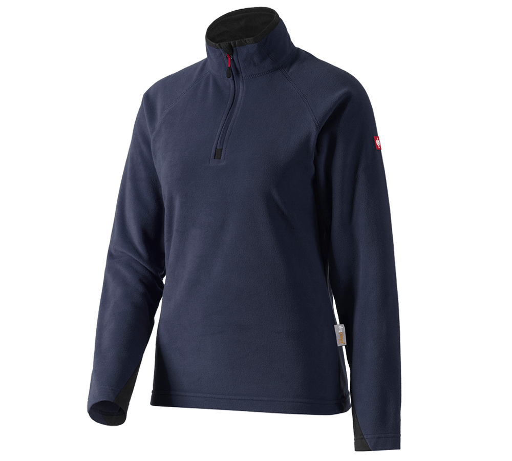 Tričká, pulóvre a košele: Dámsky mikroflísový sveter dryplexx® micro + tmavomodrá