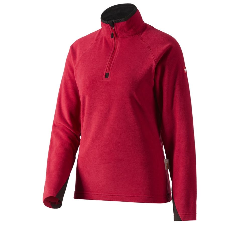 Tričká, pulóvre a košele: Dámsky mikroflísový sveter dryplexx® micro + červená