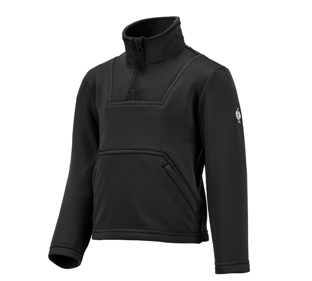 Tričká, pulóvre a košele: Termo strečový funkčný sveter e.s.concrete, detský + čierna