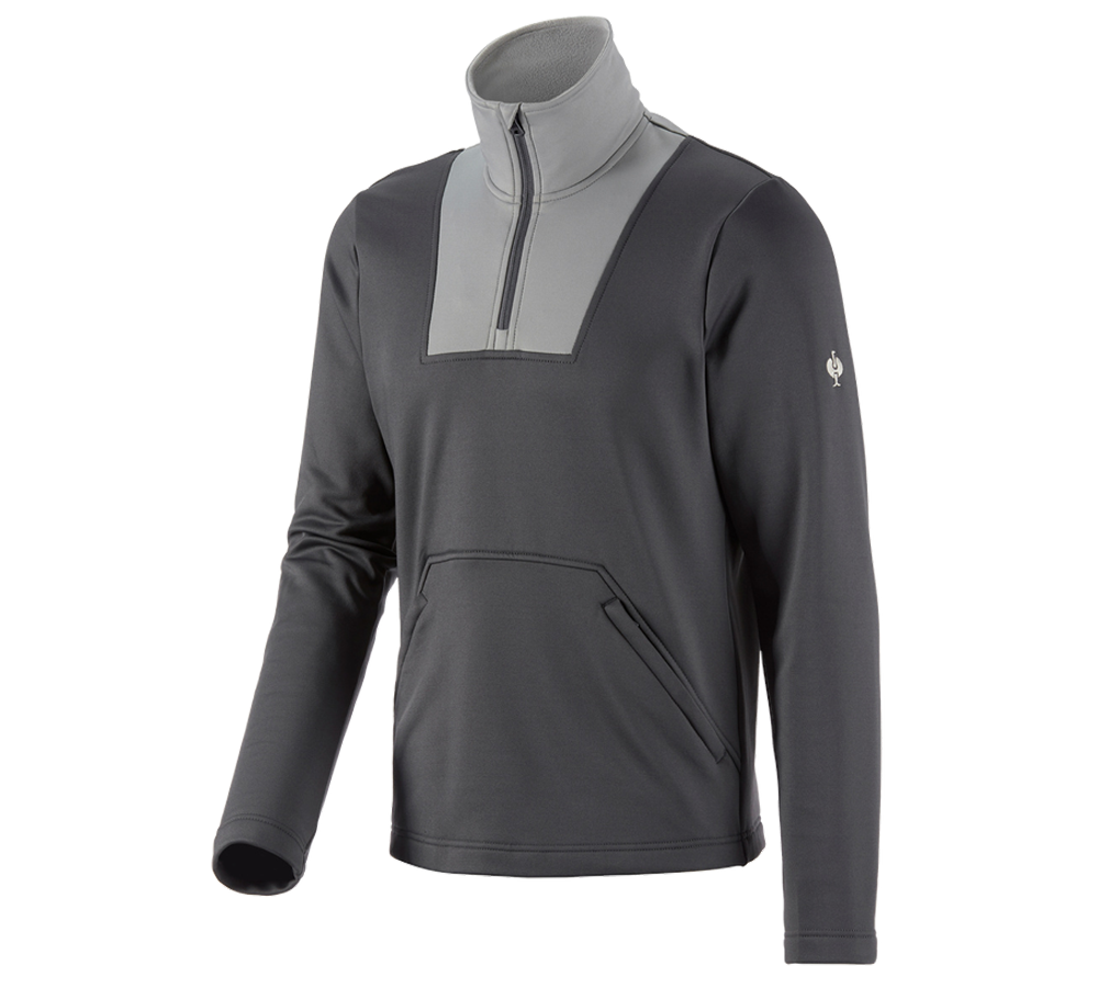 Tričká, pulóvre a košele: Funkčný sveter e.s. termo stretch e.s.concrete + antracitová/perlová sivá