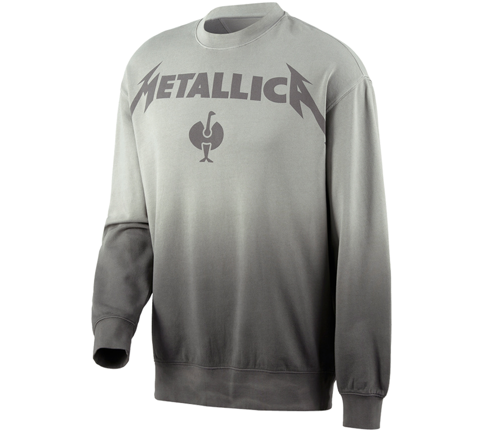 Tričká, pulóvre a košele: Metallica cotton sweatshirt + magnetická sivá/granitová