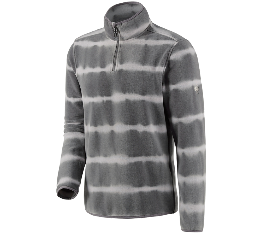Tričká, pulóvre a košele: Flísový sveter tie-dye e.s.motion ten + granitová/opálová sivá