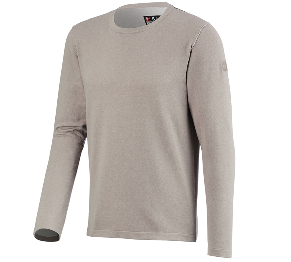 Tričká, pulóvre a košele: Úpletový sveter e.s.iconic + delfínovo sivá