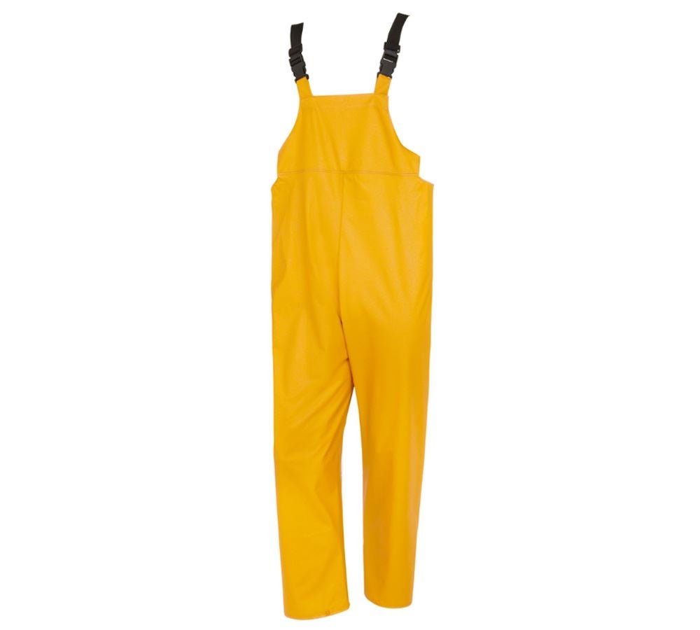 Pracovné nohavice: Nohavice s náprsenkou Flexi-Stretch + žltá