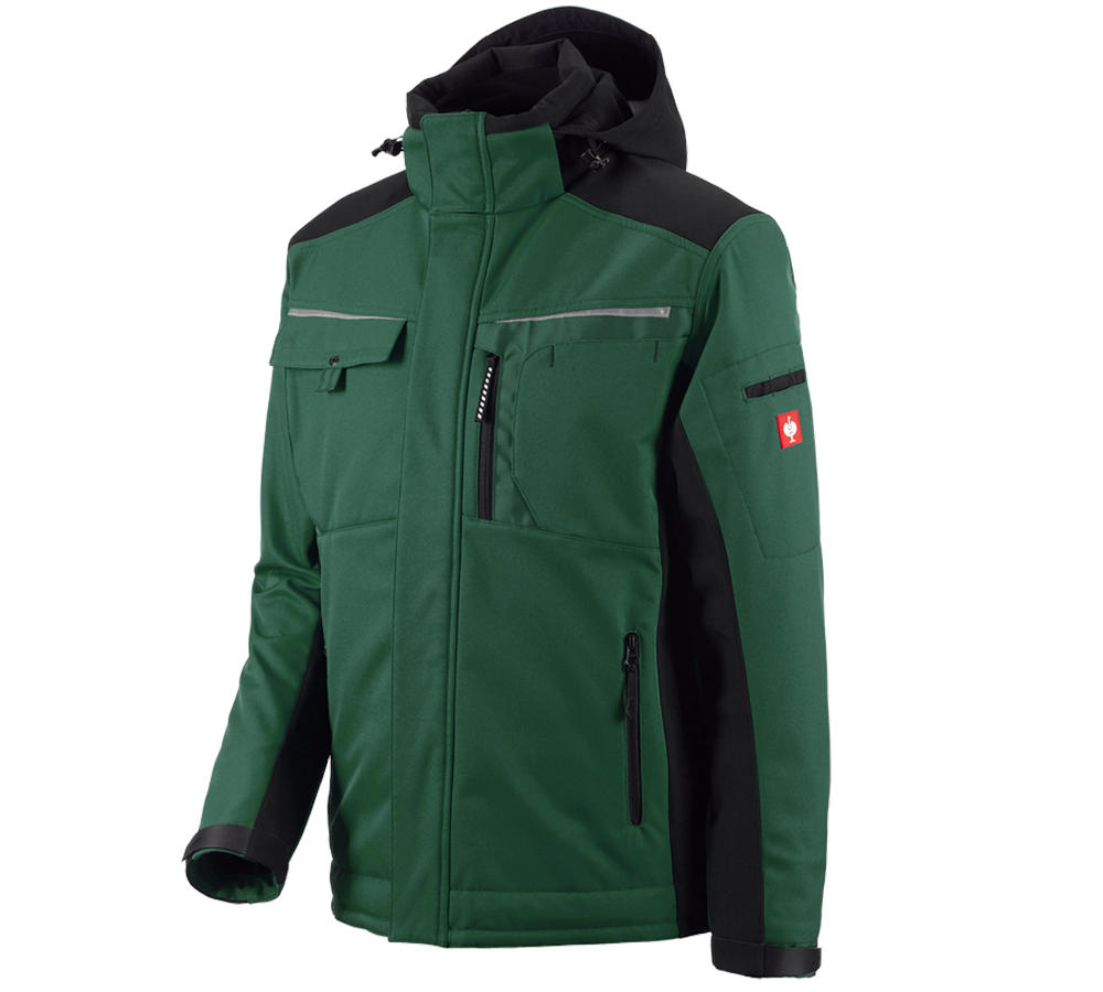 Studená: Softshellová bunda e.s.motion + zelená/čierna
