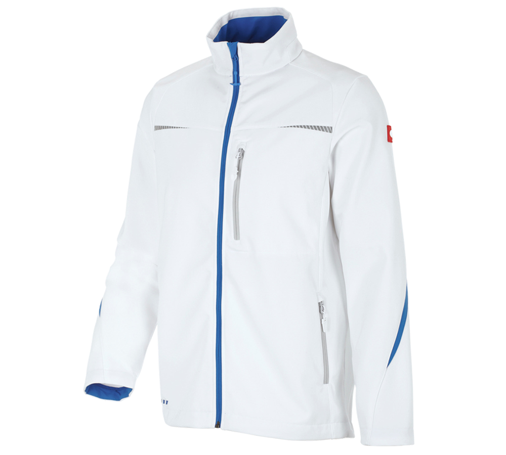 Inštalatér: Softshellová bunda e.s.motion 2020 + biela/enciánová modrá
