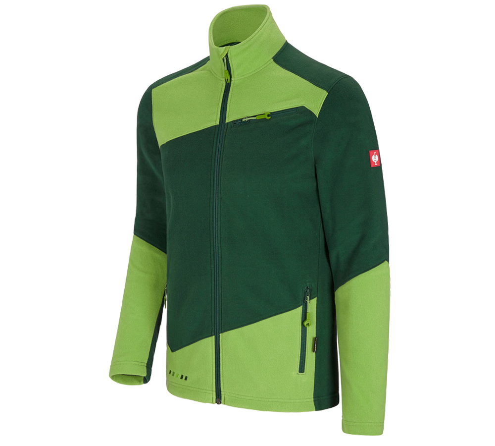 Pracovné bundy: Flísová bunda e.s.motion 2020 + zelená/morská zelená