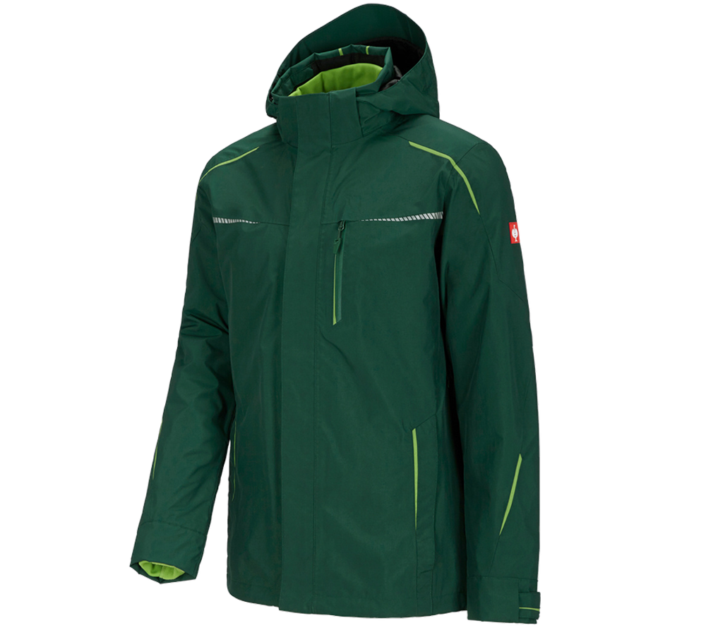 Studená: Funkčná bunda e.s.motion 2020, 3 v 1, pánska + zelená/morská zelená