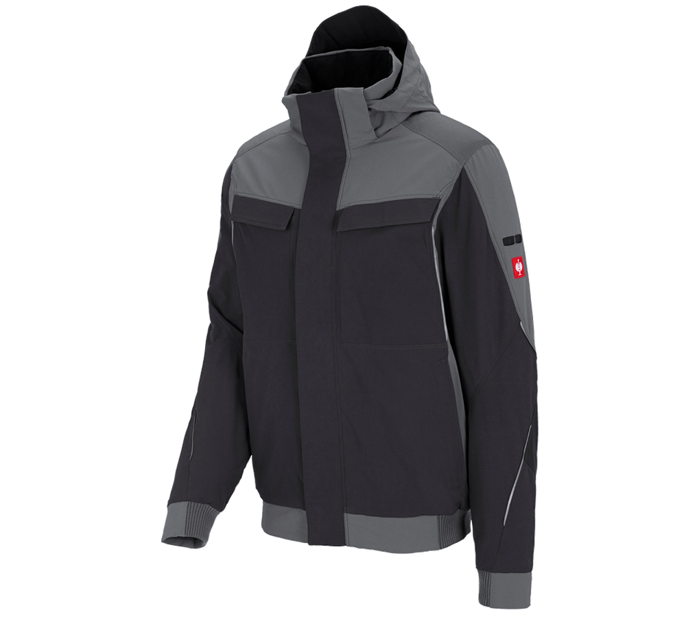 Studená: Zimná funkčná bunda e.s.dynashield + cementová/grafitová