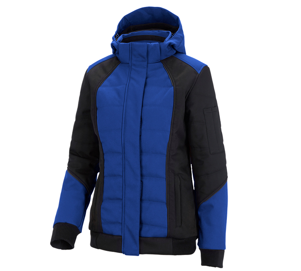 Studená: Zimná softshellová bunda e.s.vision, dámska + nevadzovo modrá/čierna