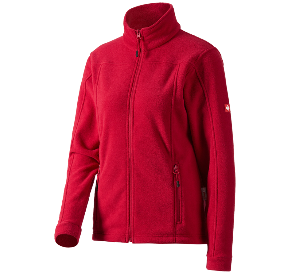 Studená: Dámska flísová bunda e.s.classic + červená