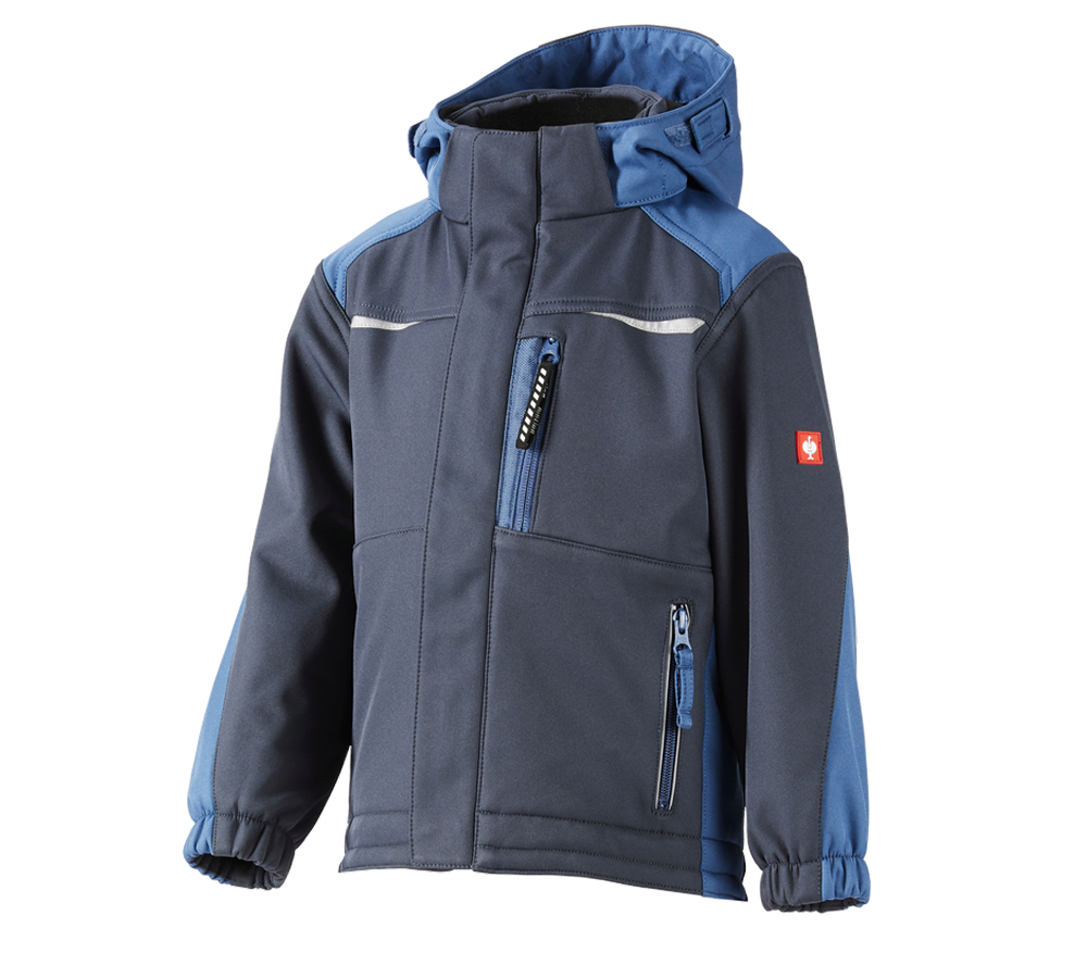 Studená: Detská softshellová bunda e.s. motion + pacifická/kobaltová