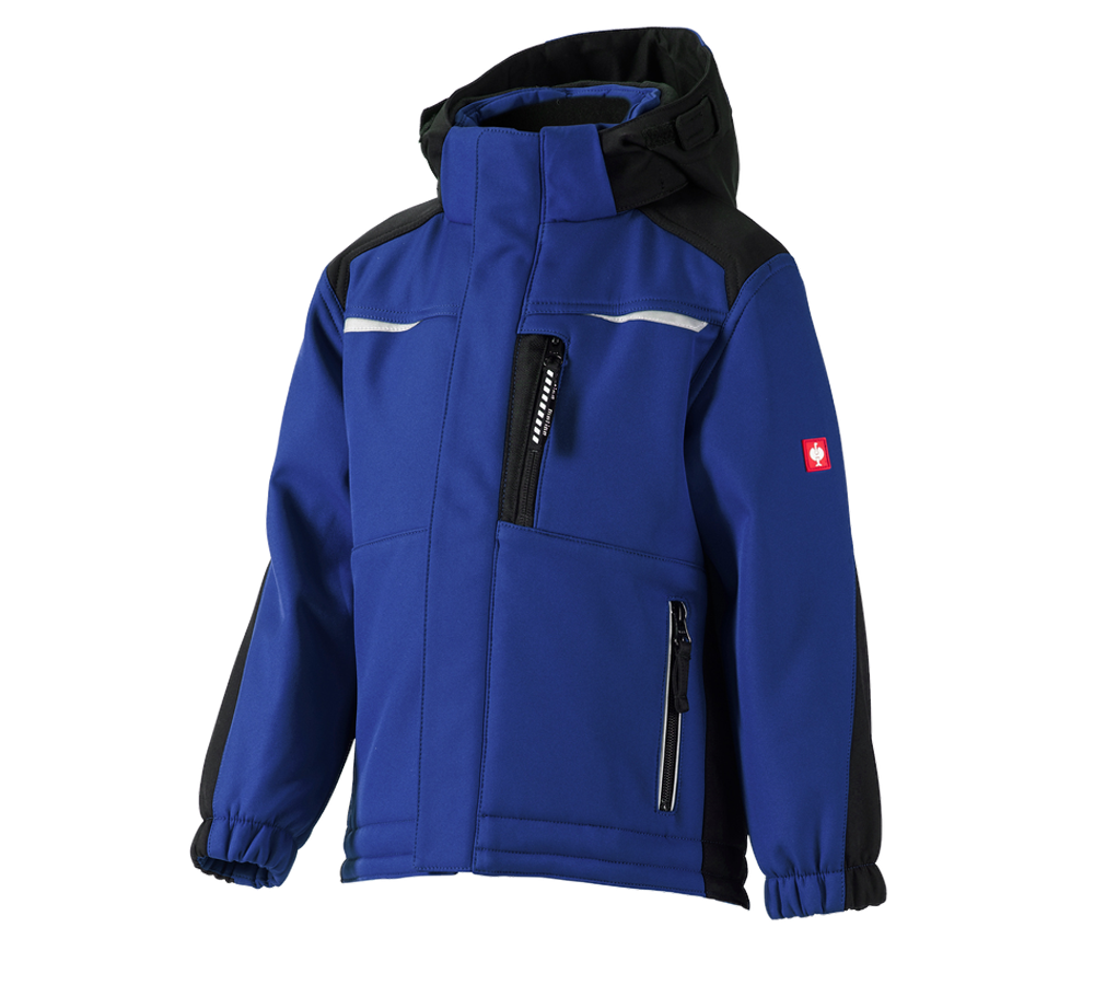 Studená: Detská softshellová bunda e.s. motion + nevadzovo modrá/čierna