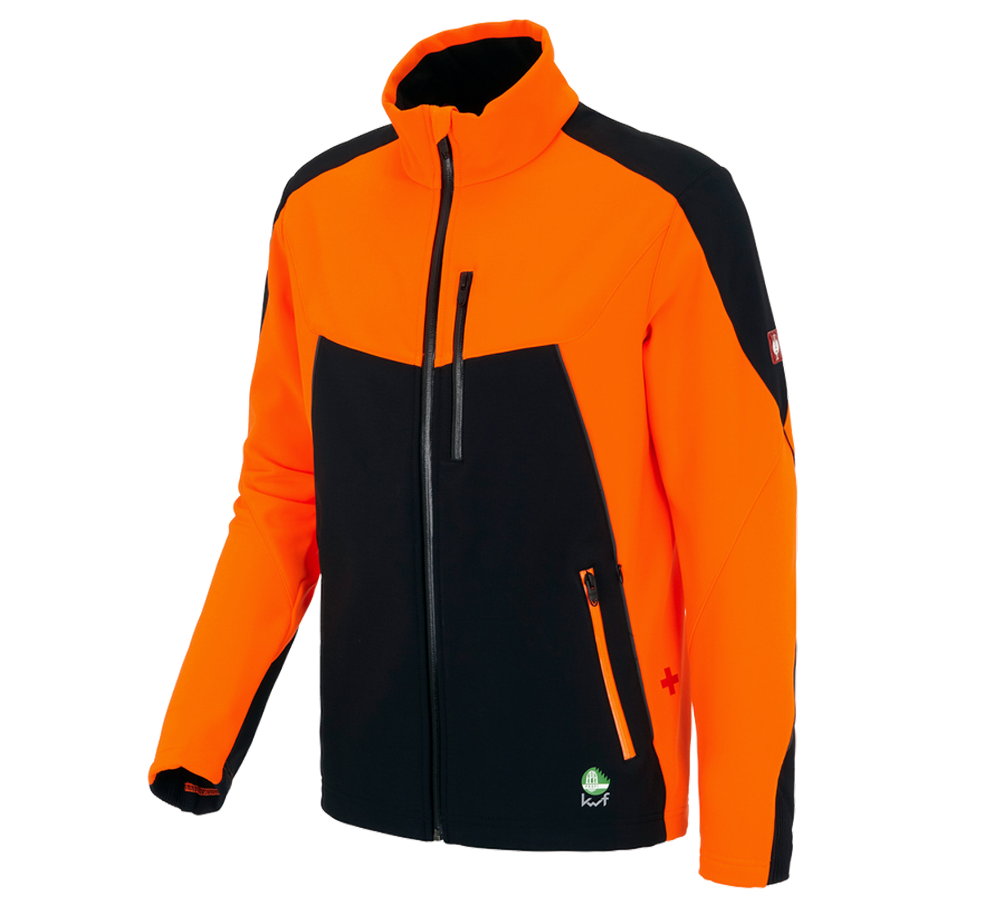 Pracovné bundy: Lesnícka bunda e.s.vision + výstražná oranžová/čierna