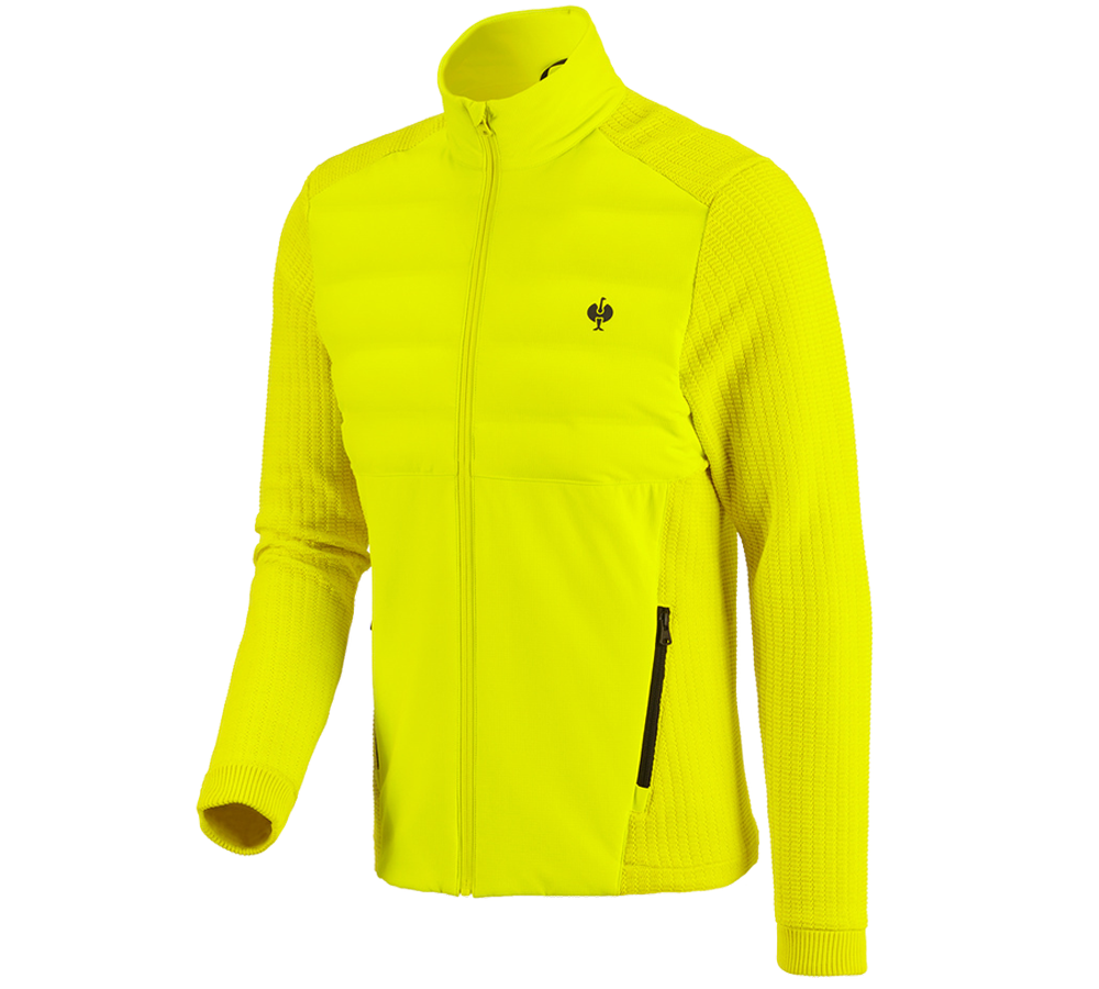 Pracovné bundy: Hybridná úpletová bunda e.s.trail + acidová žltá/čierna
