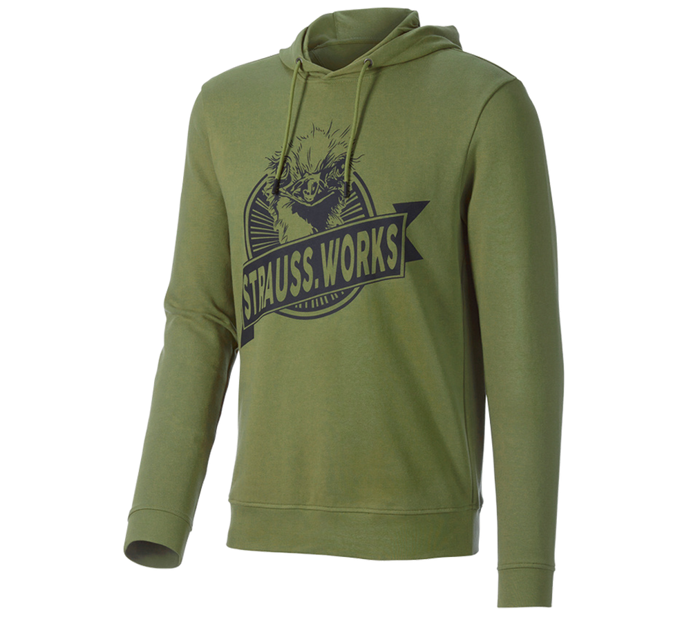 Tričká, pulóvre a košele: Mikina s kapucňou e.s.iconic works + horská zelená