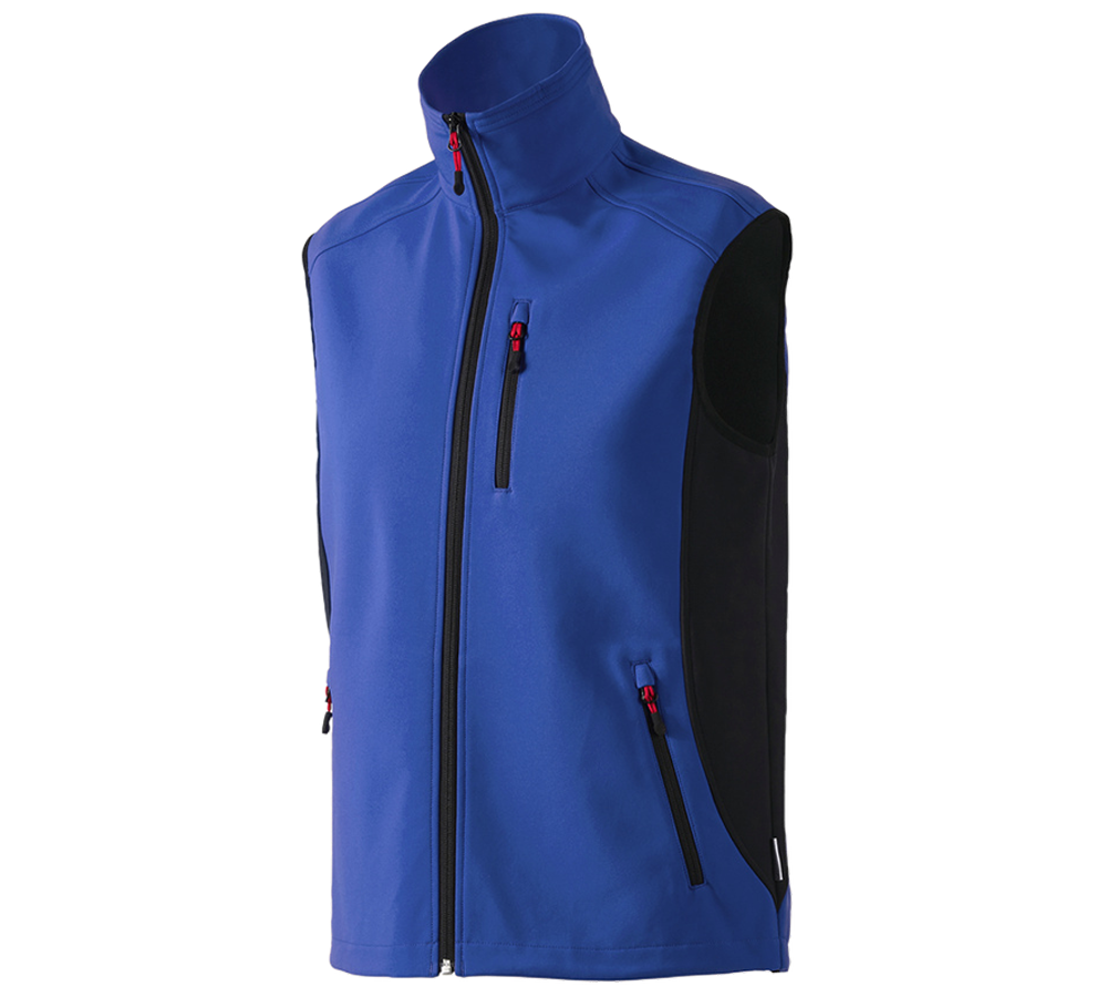 Vesty: Softshellová vesta dryplexx® softlight + nevadzovo modrá/čierna